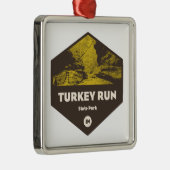 Activiteiten in de omgeving van Turkey Run State P Metalen Ornament (Rechts)
