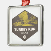 Activiteiten in de omgeving van Turkey Run State P Metalen Ornament (Links)