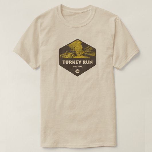 Activiteiten in de omgeving van Turkey Run State P T-shirt (Design voorkant)