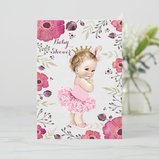 Activiteiten in de omgeving van Tutu Waterverf Pop Kaart (Staand voorkant)