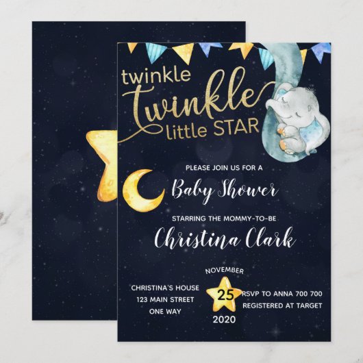 Activiteiten in de omgeving van Twinkle Elephant M Kaart (Voorkant / Achterkant)