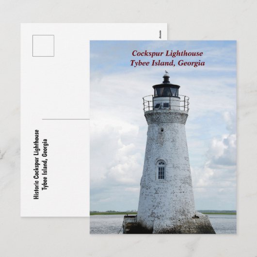 Activiteiten in de omgeving van Tybee Island, Geor Feestdagenkaart (Voorkant / Achterkant)