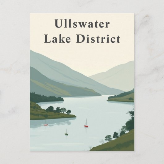 Activiteiten in de omgeving van Ullswater, Lake Di Briefkaart (Voorkant)
