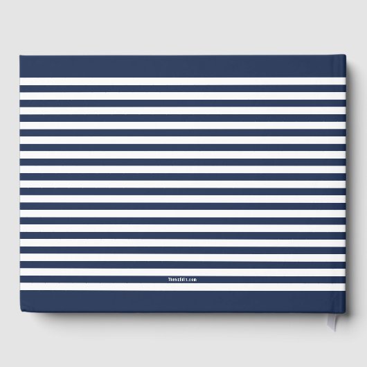 Activiteiten in de omgeving van Unieke Navy Stripe Gastenboek (Achterkant)