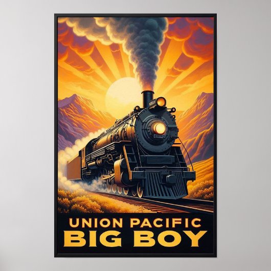 Activiteiten in de omgeving van Union Pacific Big  Poster (Voorkant)
