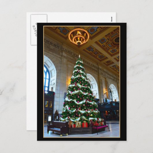 Activiteiten in de omgeving van Union Station Chri Feestdagenkaart (Voorkant / Achterkant)