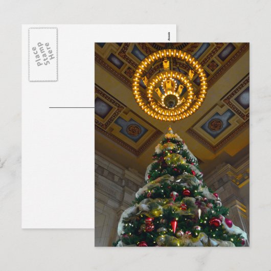 Activiteiten in de omgeving van Union Station Chri Feestdagenkaart (Voorkant / Achterkant)