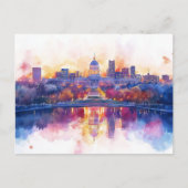 Activiteiten in de omgeving van US Capitol Washing Feestdagenkaart