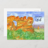 Activiteiten in de omgeving van Utah Red Rock Sout Briefkaart (Voorkant / Achterkant)