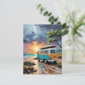 Activiteiten in de omgeving van Van Scene on Beach Feestdagenkaart (Staand voorkant)