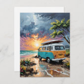 Activiteiten in de omgeving van Van Scene on Beach Feestdagenkaart (Voorkant / Achterkant)