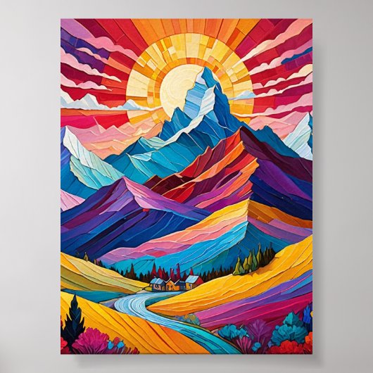 Activiteiten in de omgeving van Vibrant Mountain S Poster (Voorkant)