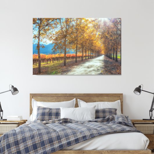 Activiteiten in de omgeving van Vineyard Autumn Canvas Afdruk (Insitu (Slaapkamer))