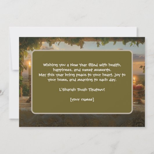 Activiteiten in de omgeving van Vineyard Rosh Hash Kaart (Achterkant)