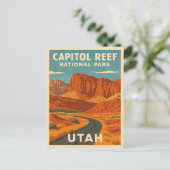 Activiteiten in de omgeving van Vintage Travel Cap Briefkaart (Staand voorkant)