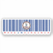 Activiteiten in de omgeving van Virginia Barcode F Sticker (Voorkant)