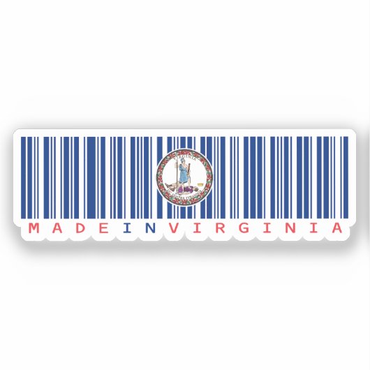 Activiteiten in de omgeving van Virginia Barcode F Sticker (Voorkant)