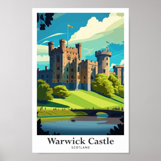 Activiteiten in de omgeving van Warwick Castle Sco Poster (Voorkant)