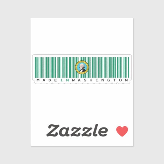 Activiteiten in de omgeving van Washington Barcode Sticker (Vel)