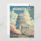 Activiteiten in de omgeving van Washington DC Capi Briefkaart (Voorkant / Achterkant)