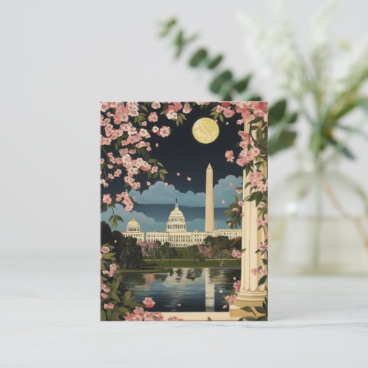 Activiteiten in de omgeving van Washington DC Capi Briefkaart (Staand voorkant)