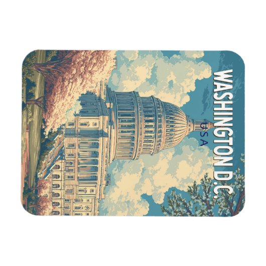 Activiteiten in de omgeving van Washington DC Capi Magneet (Horizontaal)