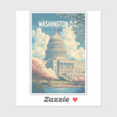 Activiteiten in de omgeving van Washington DC Capi Sticker (Vel)