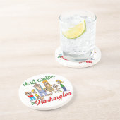 Activiteiten in de omgeving van Washington Funny T Zandsteen Onderzetter (Zijkant)