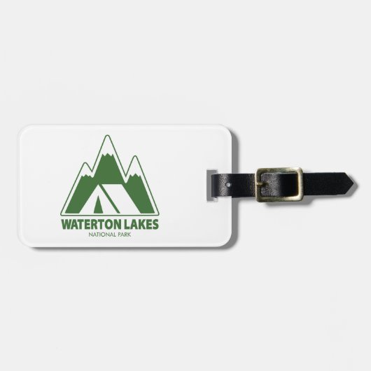 Activiteiten in de omgeving van Waterton Lakes Nat Bagagelabel (Voorkant horizontaal)