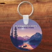 Activiteiten in de omgeving van Waterton Lakes Nat Sleutelhanger (Voorkant)