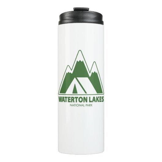 Activiteiten in de omgeving van Waterton Lakes Nat Thermosbeker (Voorkant)