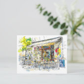 Activiteiten in de omgeving van waterverf Berlin P Briefkaart (Staand voorkant)