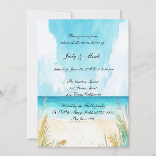 Activiteiten in de omgeving van waterverf Blue Oce Kaart (Voorkant)