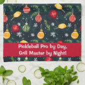 Activiteiten in de omgeving van waterverf Pickleba Theedoek (Gevouwen)