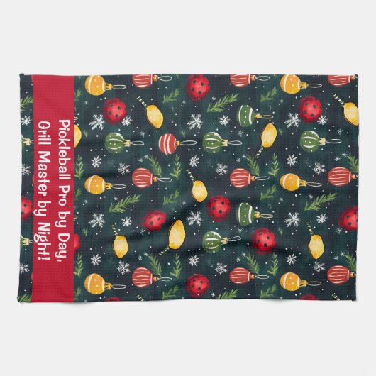 Activiteiten in de omgeving van waterverf Pickleba Theedoek (Horizontaal)