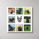 Activiteiten in de omgeving van waterverf Scottie  Canvas Afdruk (Voorkant)