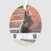 Activiteiten in de omgeving van waterverf Scottie Ornament (voorkant)