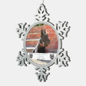 Activiteiten in de omgeving van waterverf Scottie  Tin Sneeuwvlok Ornament (Rechts)