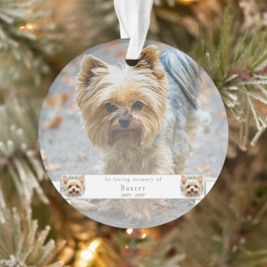 Activiteiten in de omgeving van waterverf Yorkie a Ornament (Boom)