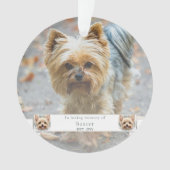 Activiteiten in de omgeving van waterverf Yorkie a Ornament (voorkant)