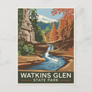 Activiteiten in de omgeving van Watkins Glen State Briefkaart