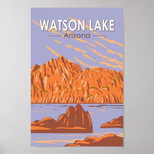 Activiteiten in de omgeving van Watson Lake Arizon Poster (Voorkant)