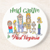 Activiteiten in de omgeving van West Virginia Funn Zandsteen Onderzetter (Voorkant)