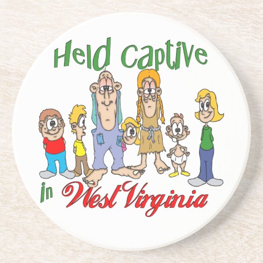 Activiteiten in de omgeving van West Virginia Funn Zandsteen Onderzetter (Voorkant)