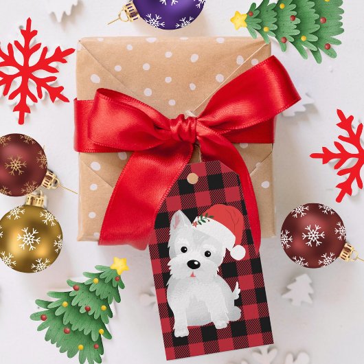 Activiteiten in de omgeving van Westie Santa Hat B Cadeaulabel