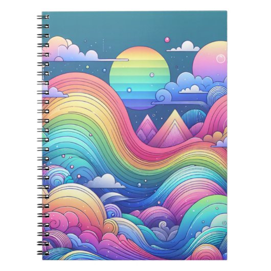 Activiteiten in de omgeving van Whimsical Rainbow  Notitieboek (Voorkant)