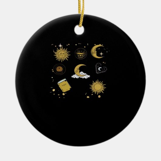 Activiteiten in de omgeving van Whimsigoth Sun Moo Keramisch Ornament (Voorkant)