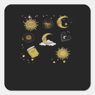 Activiteiten in de omgeving van Whimsigoth Sun Moo Vierkante Sticker