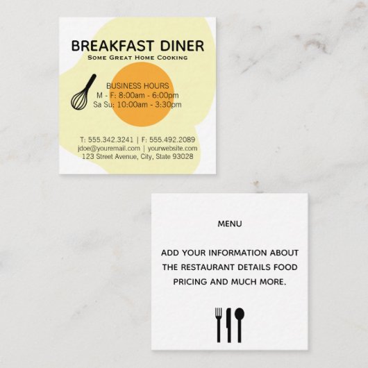 Activiteiten in de omgeving van Whisky and Egg Bre Vierkante Visitekaartje (Voorkant / Achterkant)