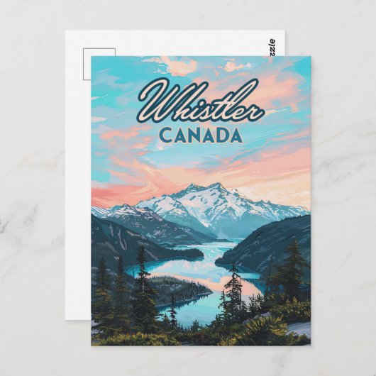Activiteiten in de omgeving van Whistler Canada Br Briefkaart (Voorkant / Achterkant)